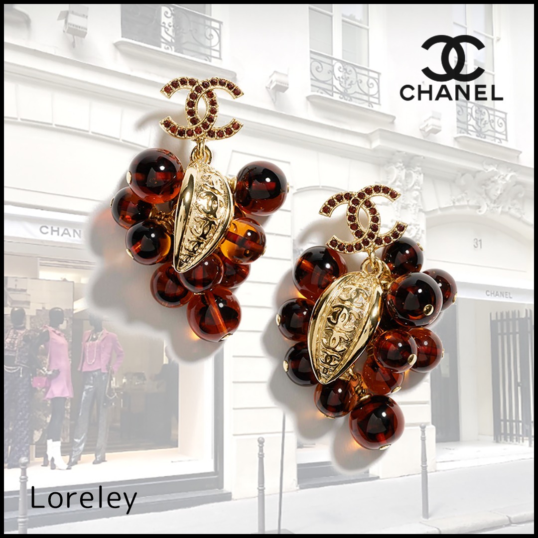 CHANEL ピアス 葡萄