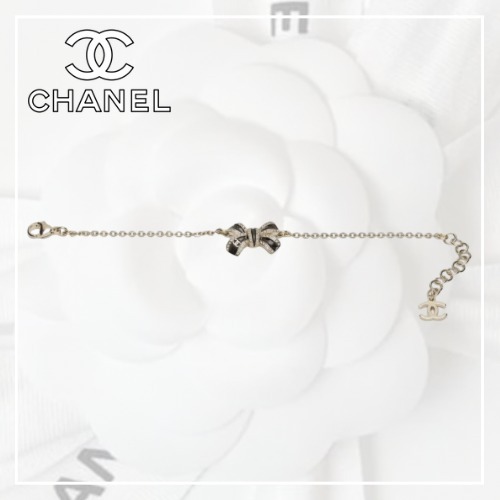 【動くたびに光る存在感☆】CHANEL リボンモチーフ ブレスレット