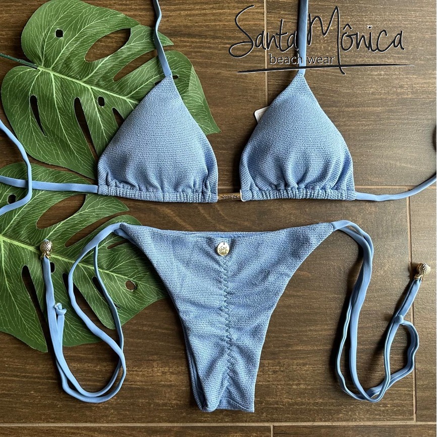 国内発即納sale◆santa monica◆シャインベビーブルー♪カップ付