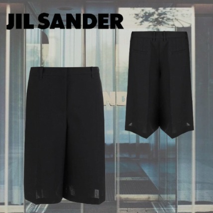 【JIL SANDER】ジルサンダー ウール ショートパンツ ブラック