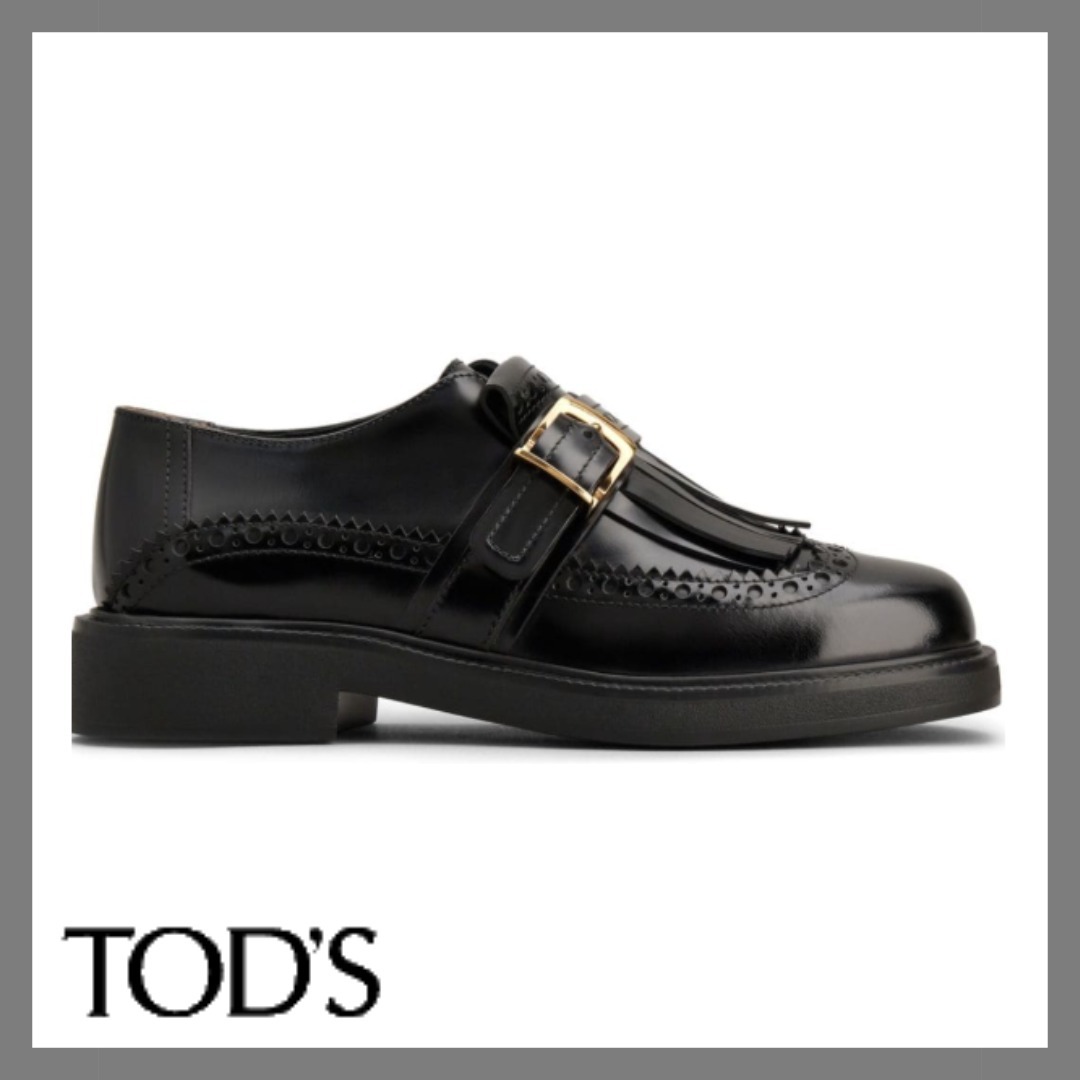 関税込！【TOD'S】レザー モンクストラップ