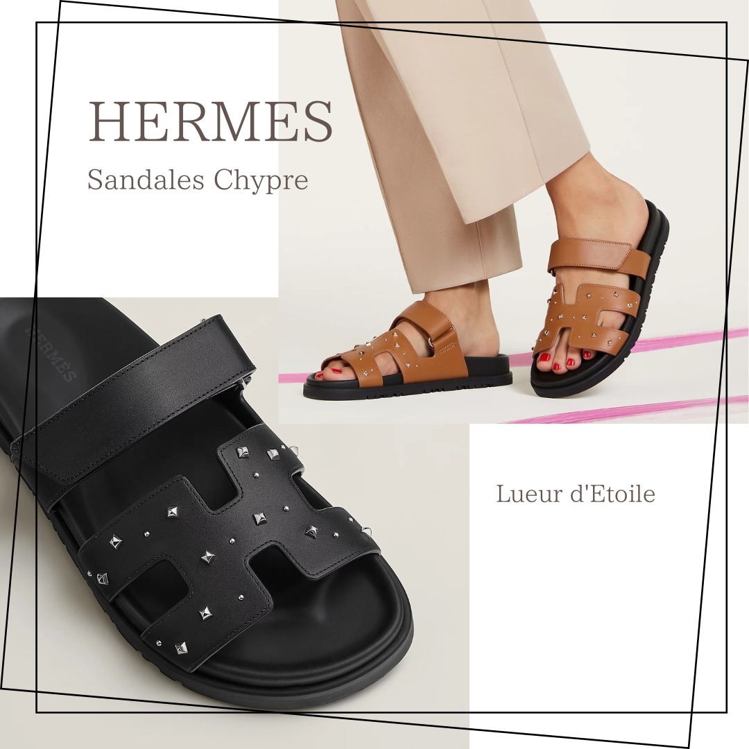 【スタッズが可愛い♡】HERMES Sandales Chypre