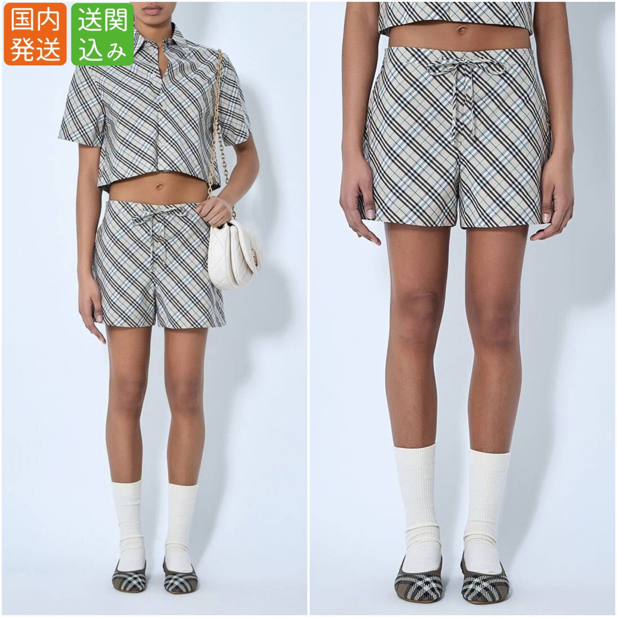 BURBERRY★チェック ショートパンツ ショーツ 送関込み