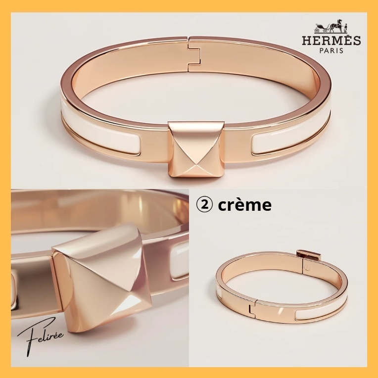 《ピンクゴールドが煌めく》HERMES ミニクリックメドール ファン