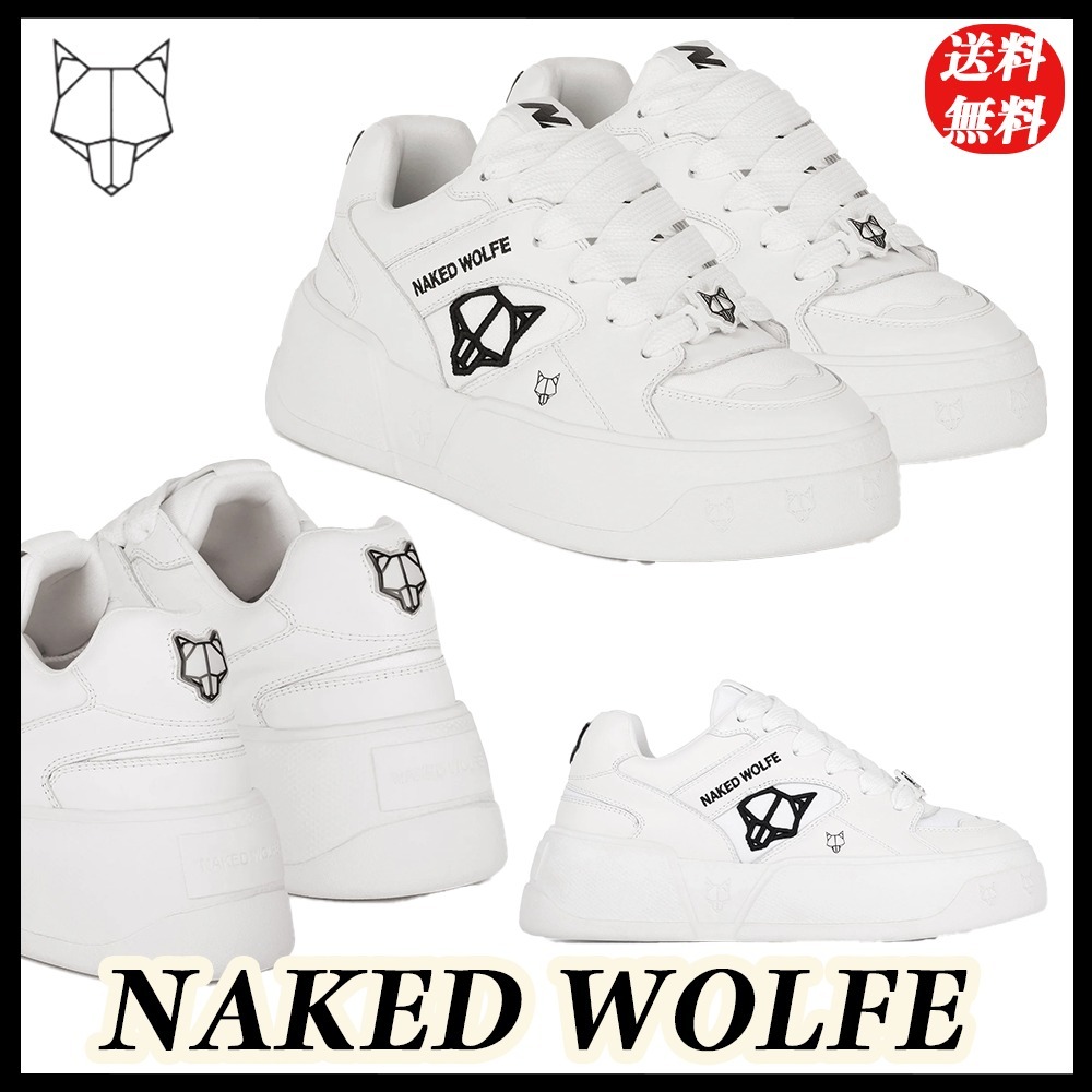 【大人気】 Naked Wolfe Crash Cow Leather ホワイト スニーカー
