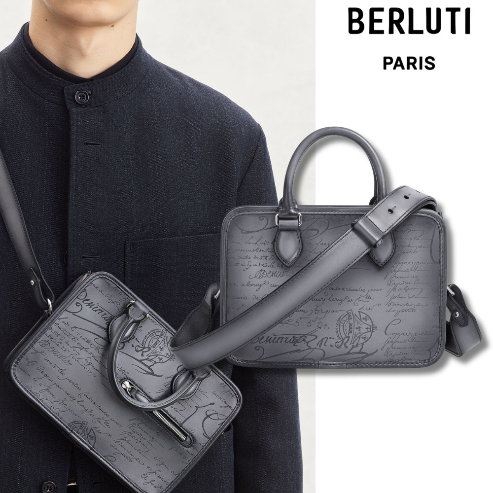 Berluti ショルダーバッグ メンズ スクリット ベネチアレザー