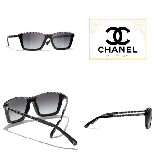 派手すぎないCCロゴがオシャレ☆【CHANEL】スクエアサングラス