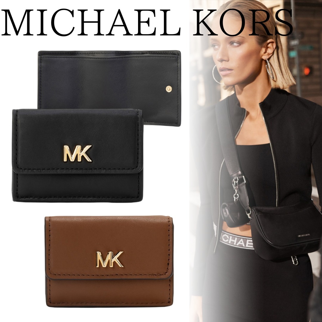 ■MICHAEL KORS■MK FACET トライフォールドフラップウォレットS
