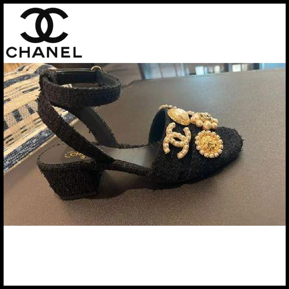 【25S】CHANEL 映える豪華ビジュー＆パール厚底サンダル