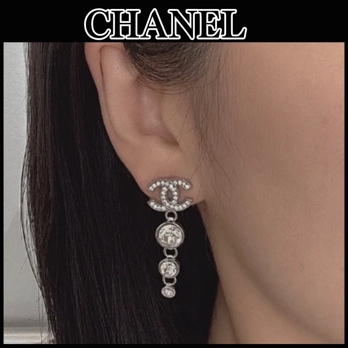 ◆揺れるココマーク♪◆CHANEL ピアス クリスタル
