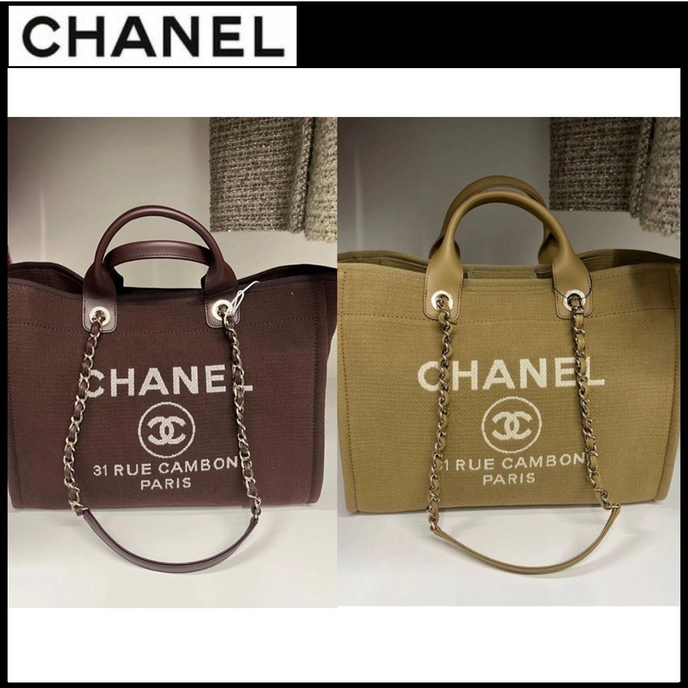 カジュアル×ラグジュアリー【CHANEL】トートバッグ ドーヴィル