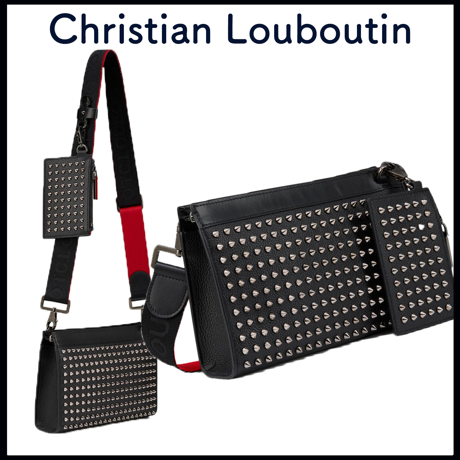 NEW Christian Louboutin Funky クロスボディバッグ 3255031B078