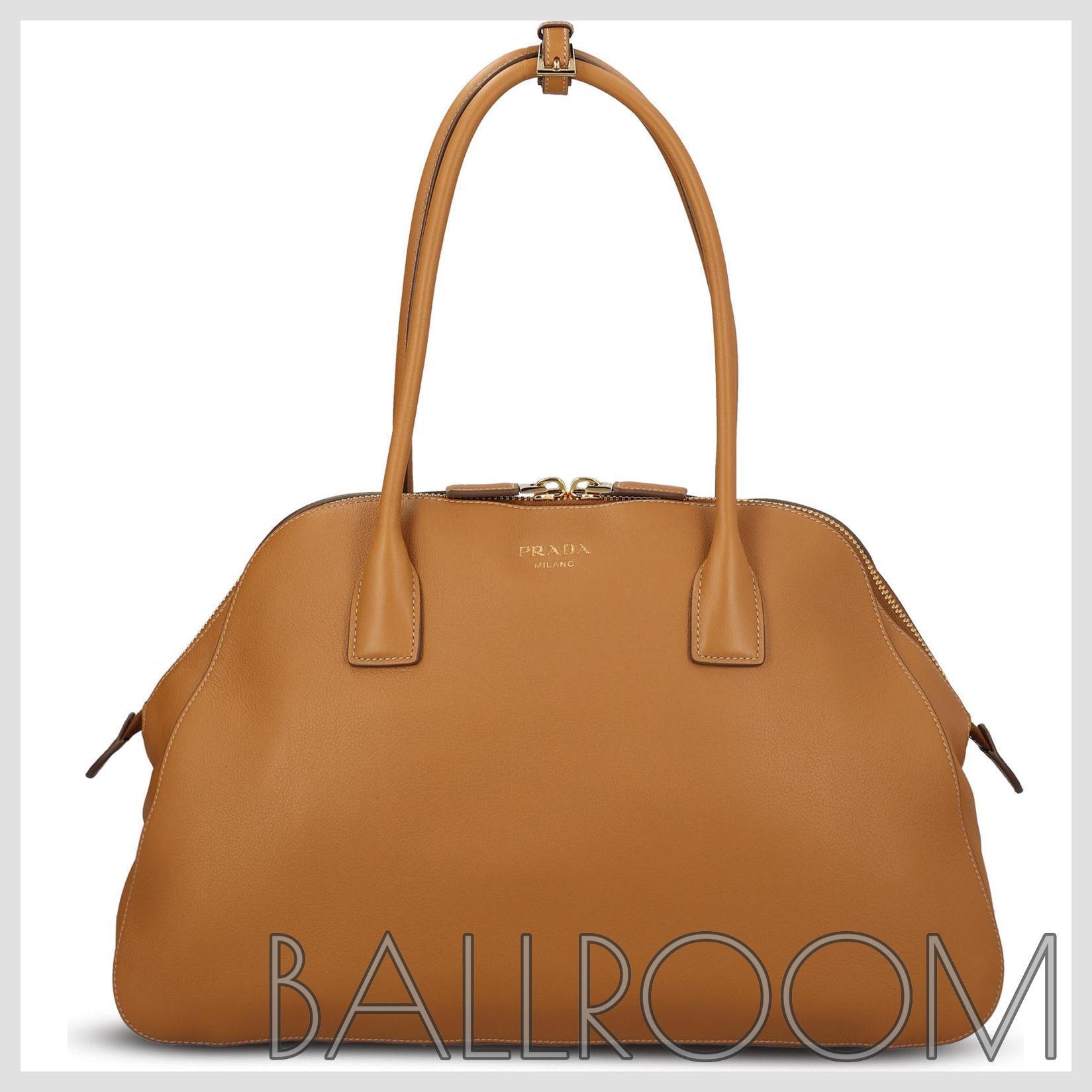 トートバッグ PRADA LEATHER SHOPPING BAG