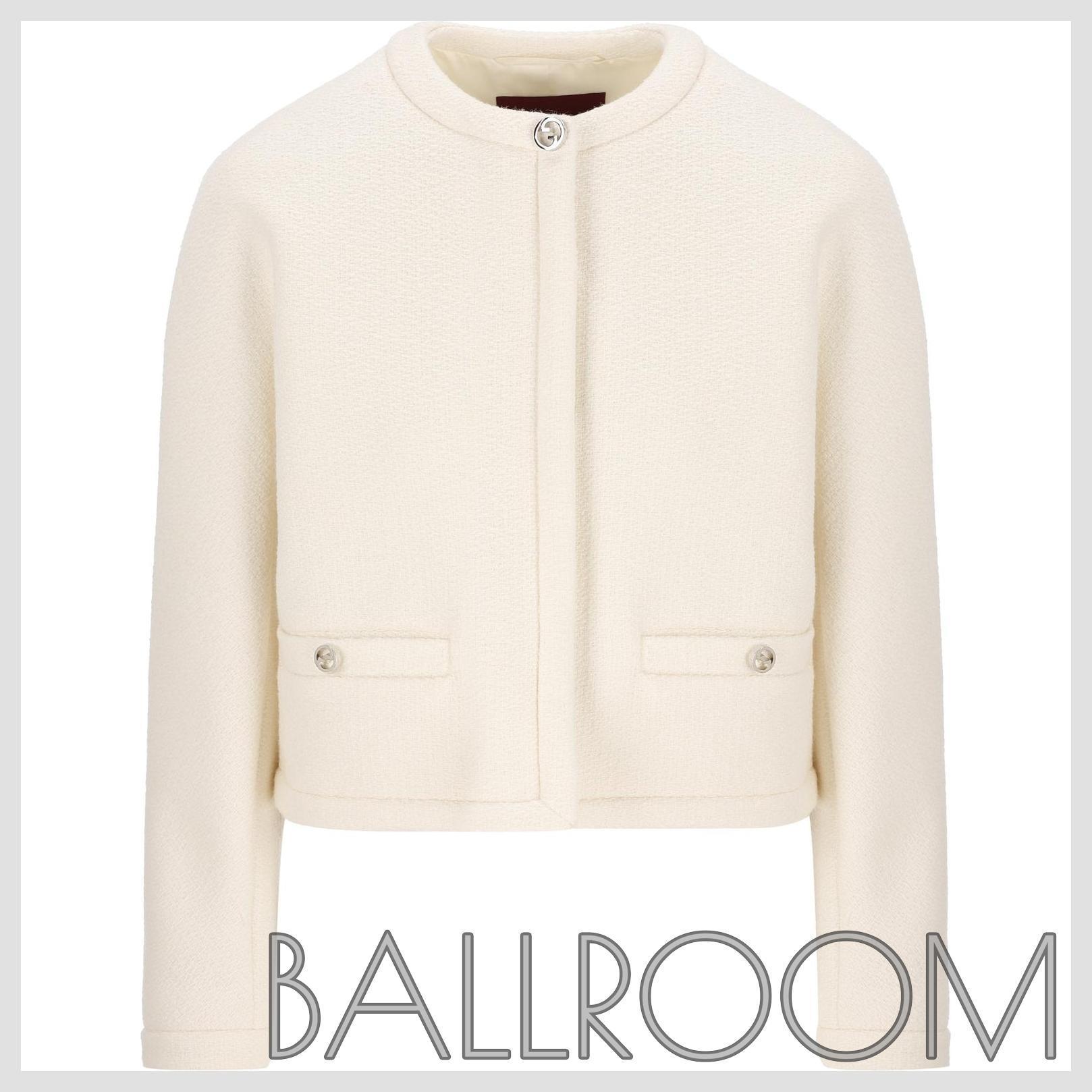 ジャケット GUCCI SHORT JACKET IN BOUCLA WOOL
