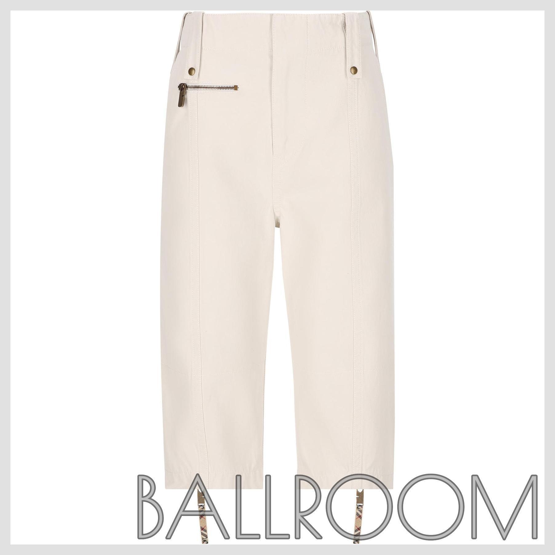 パンツ BURBERRY COTTON CAPRI PANTS