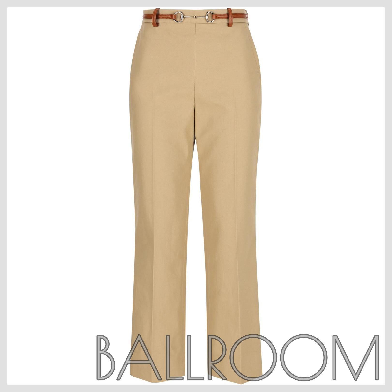 パンツ GUCCI COTTON DRILL TROUSERS