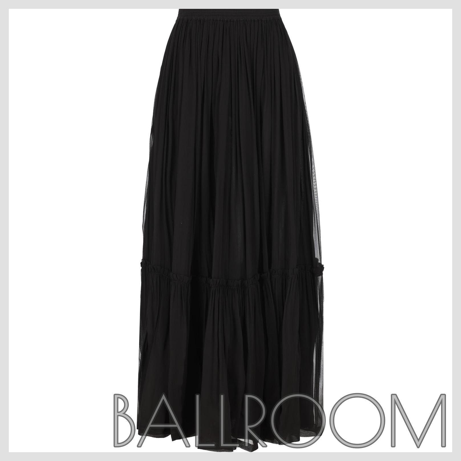 スカート SAINT LAURENT FLAUNTED MUSLIN SKIRT