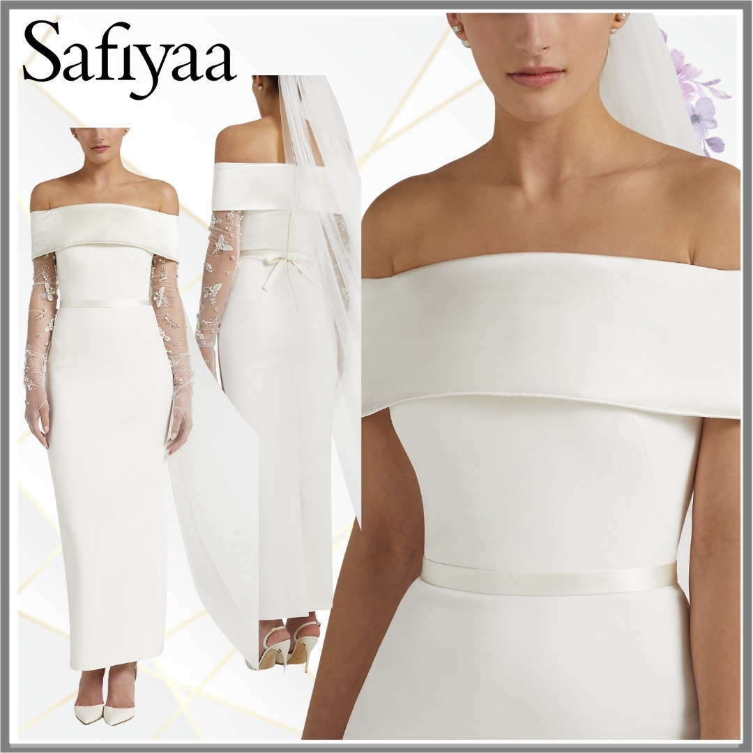 【Safiyaa】ドラックス アイボリー ドレス