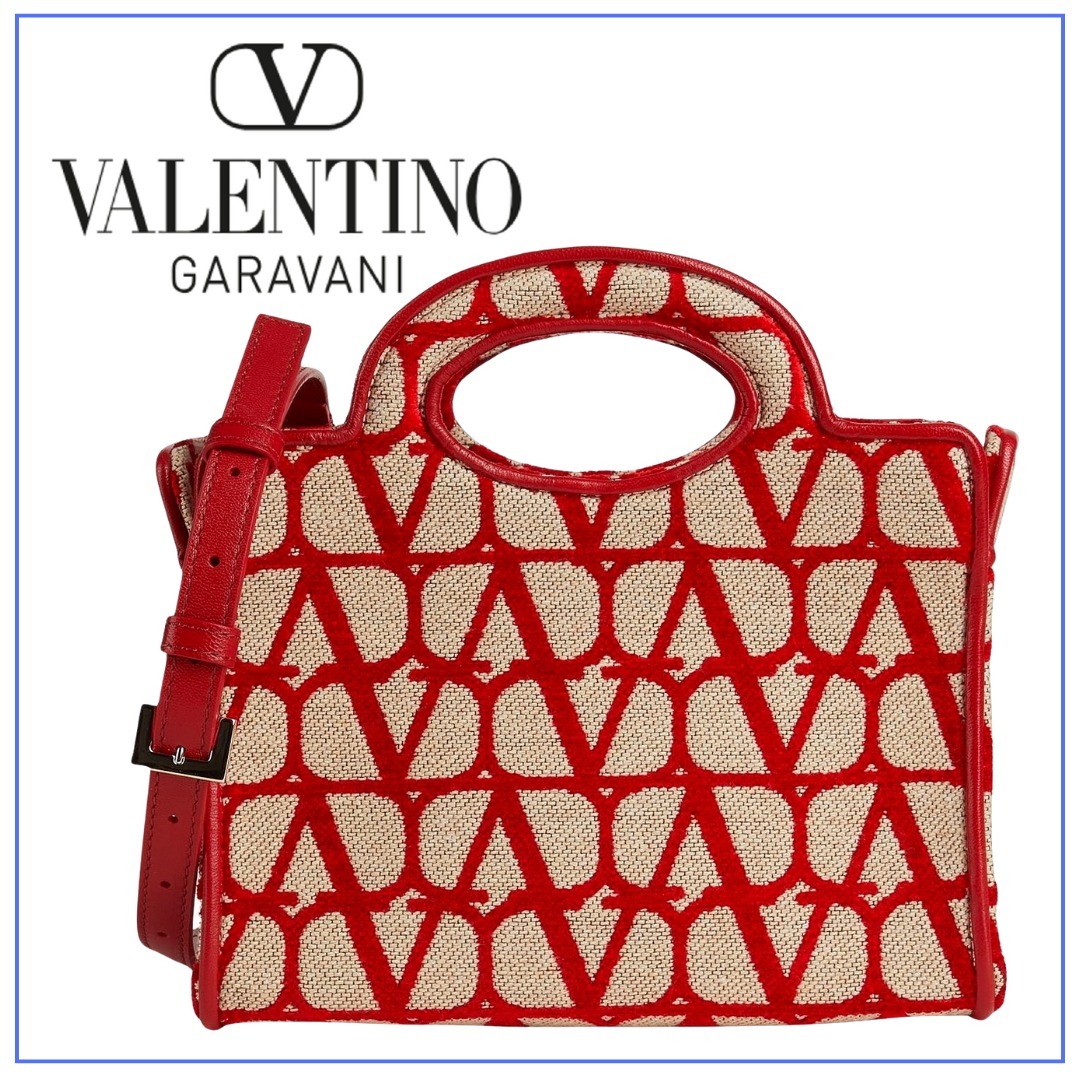 【VALENTINO GARAVANI】ハンドバッグ＜スモール＞＜ロゴ入り＞