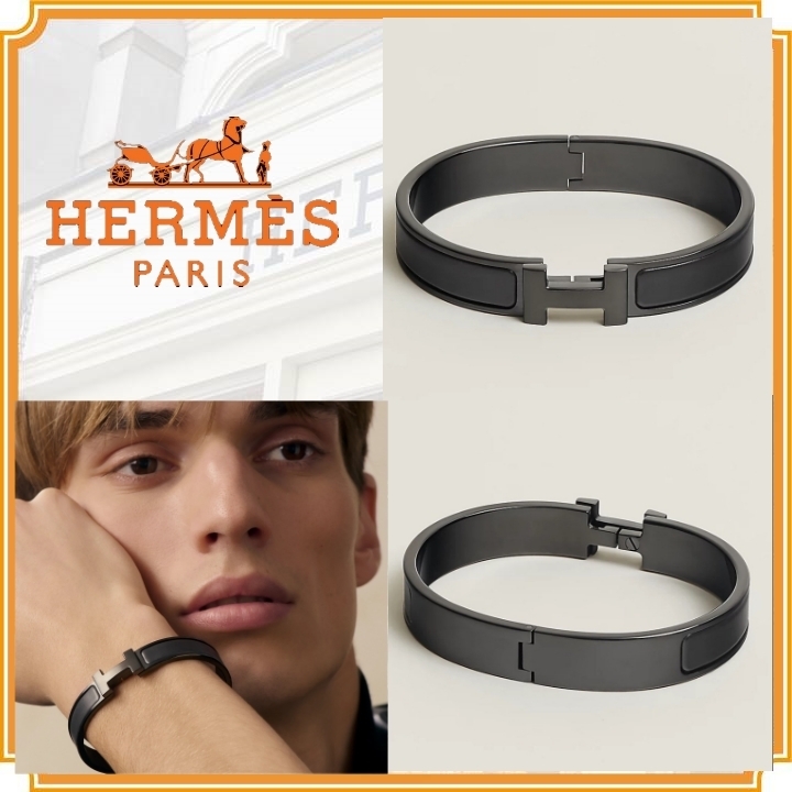 カッコいい♪【HERMES】クリック HH ソーブラック ブレスレット