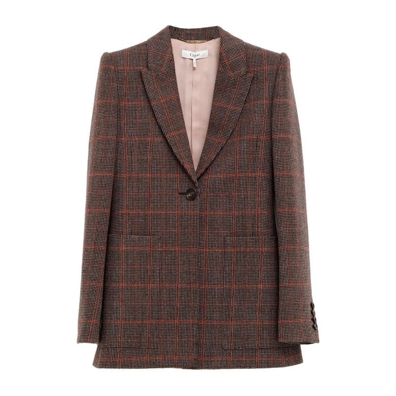ジャケット Chloe FW25 CLASSIC LONG BLAZER JACKET (CH25AVE53097 93C)