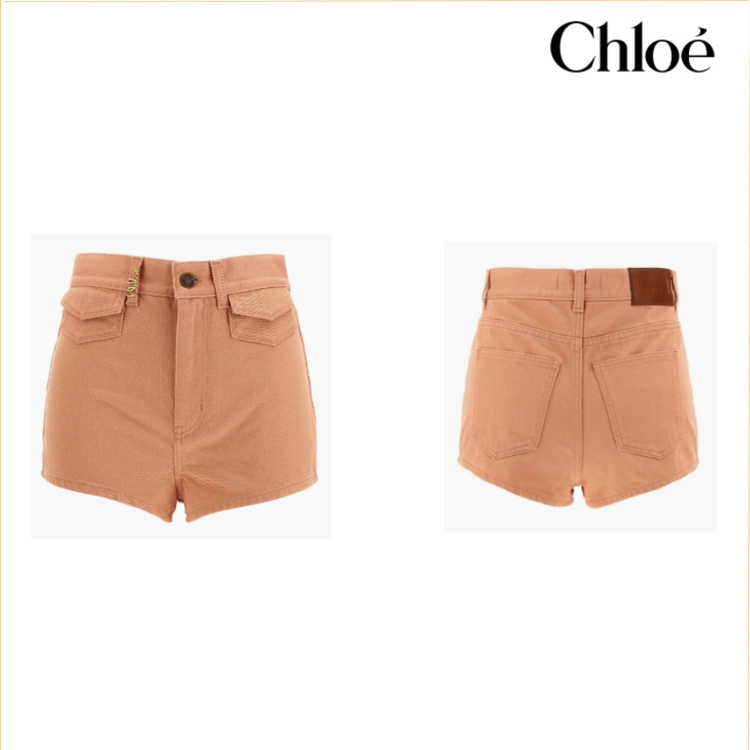 Chloeクロエ ハイウエスト デニム ショートパンツ