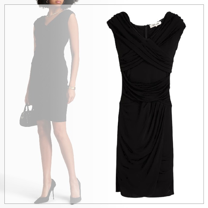 関税負担なし◆DIANE von FURSTENBERG◆ドレープ ミニドレス