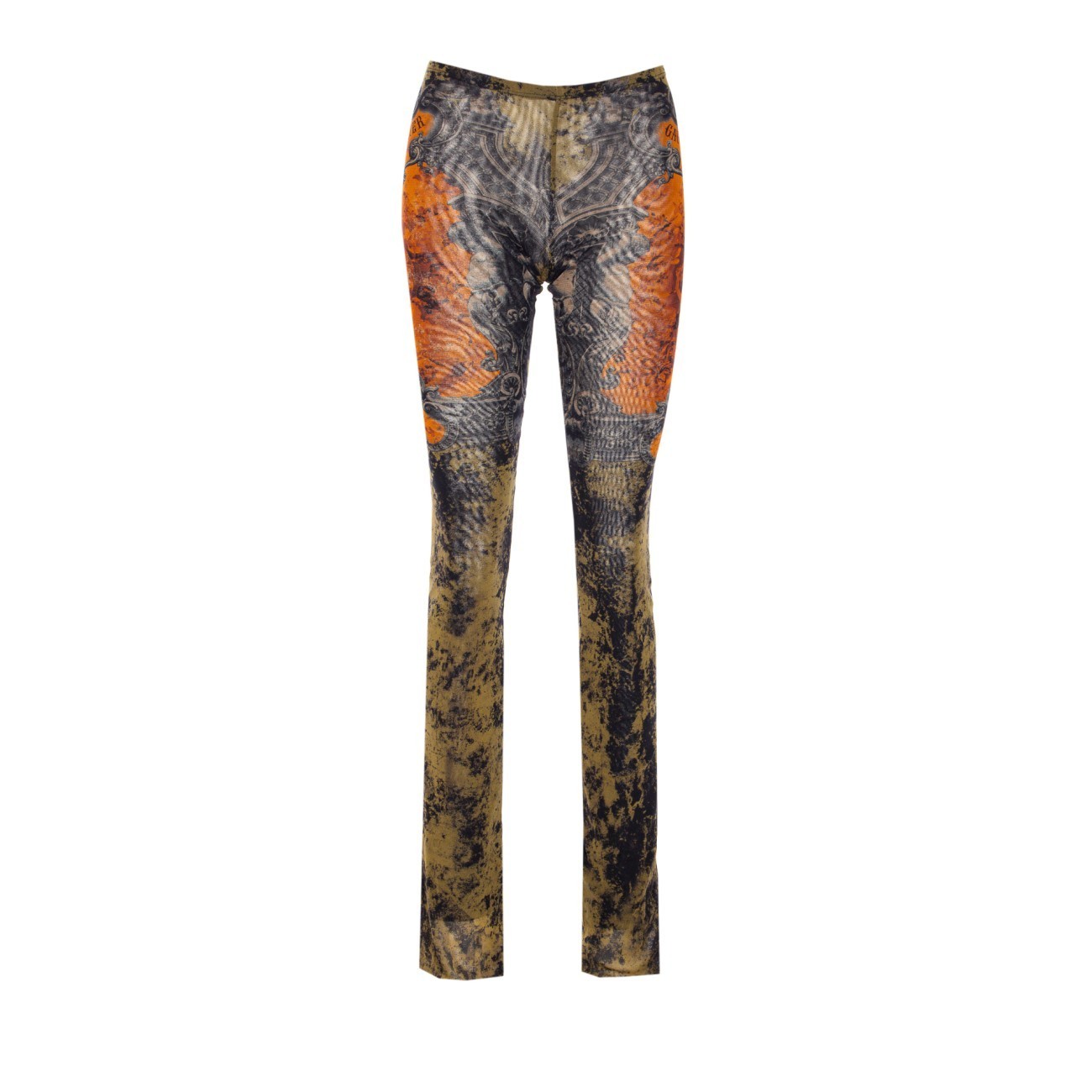 パンツ JEAN PAUL GAULTIER THE MEDAILLON PRINT MESH TROUSERS