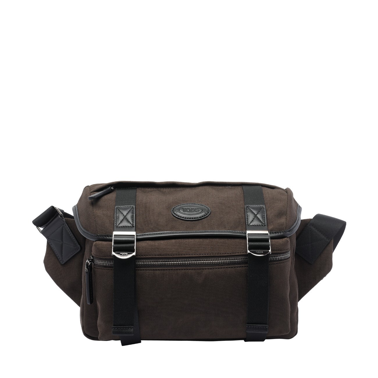ショルダーバッグ TOD'S LEATHER AND FABRIC CROSSBODY BAG