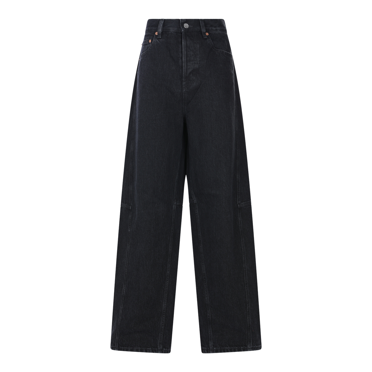 デニム・ジーパン GUCCI BLACK COTTON DENIM JEANS