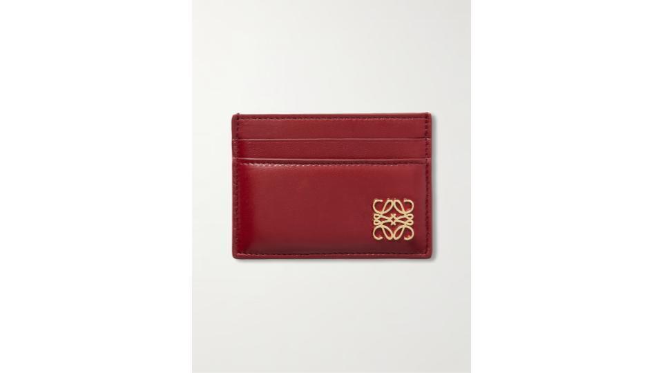 【ロエベ】Anagram embellished leather cardholder