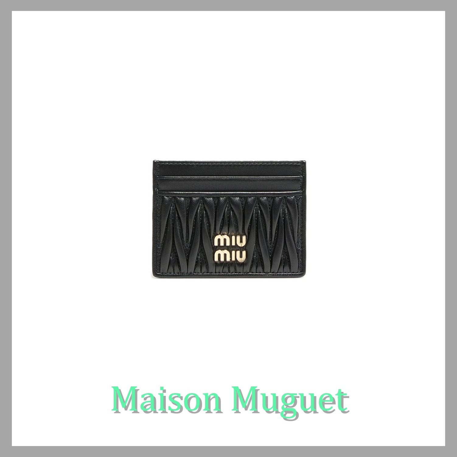 【直営・関税送料込】Quilted leather card