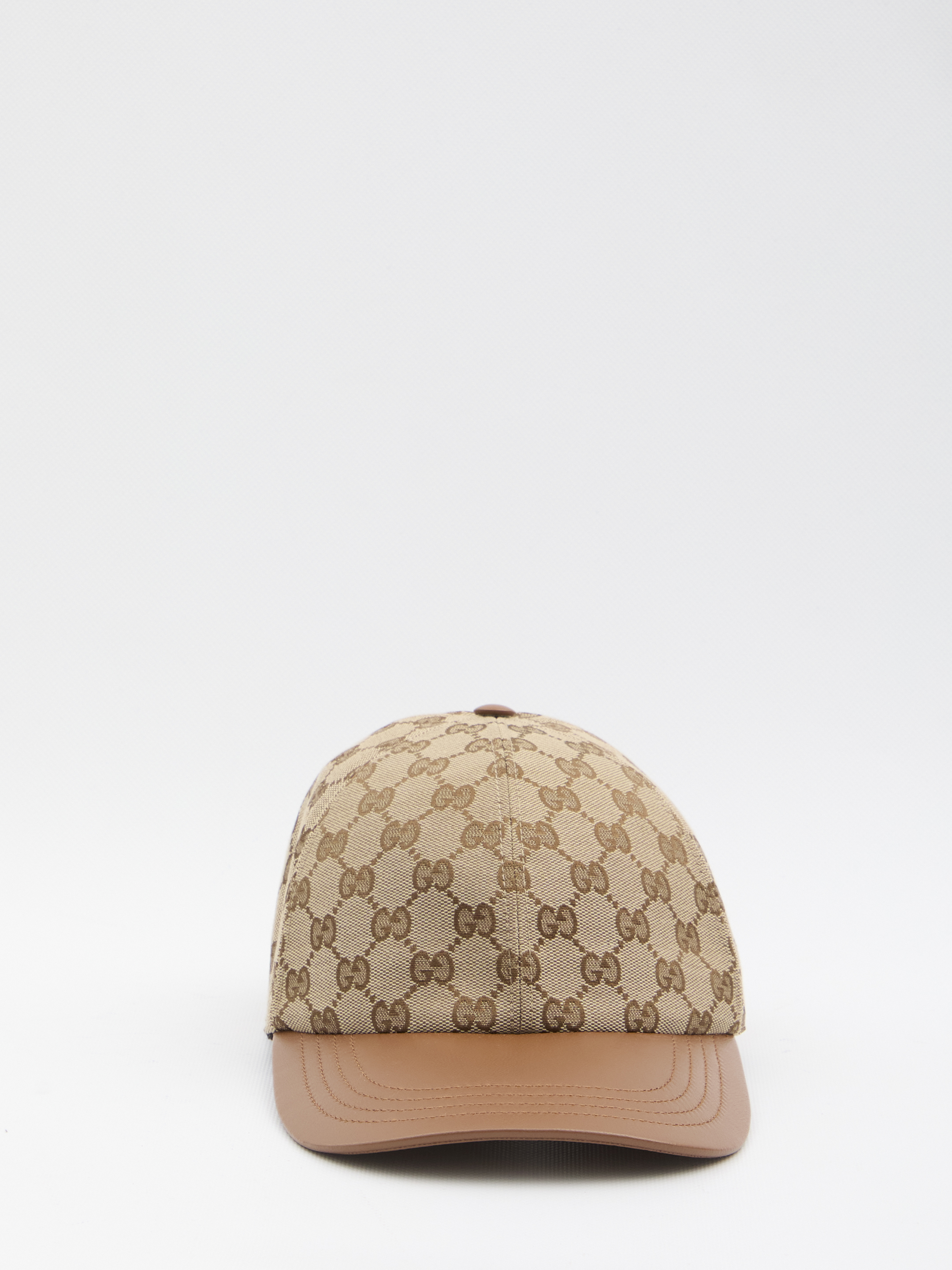 ハット GUCCI Baseball cap with leather visor