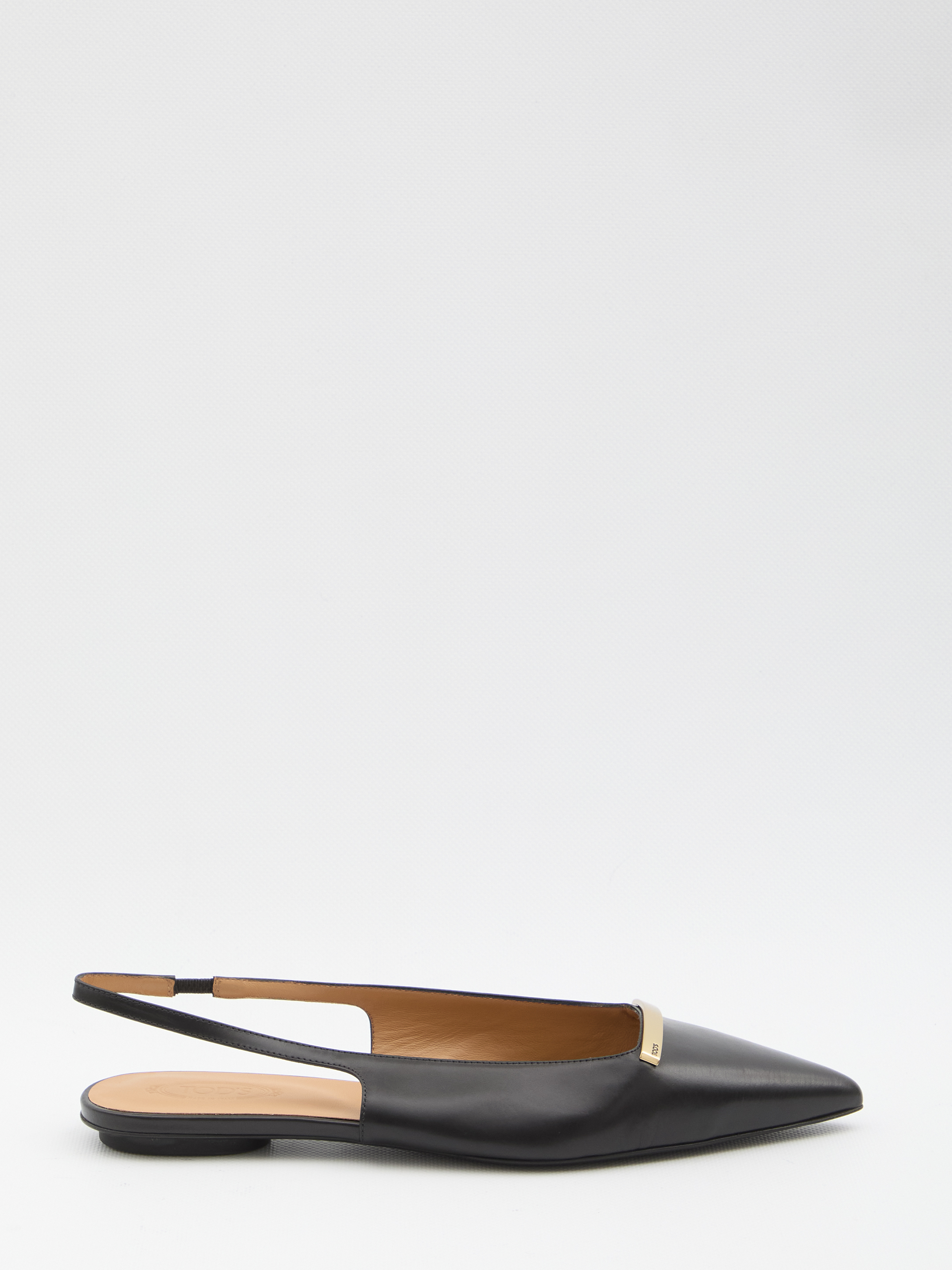 バレエシューズ TOD'S Leather slingback ballerinas