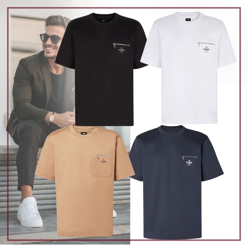 【定番を格上げする一着】FENDI コットン Tシャツ 4色