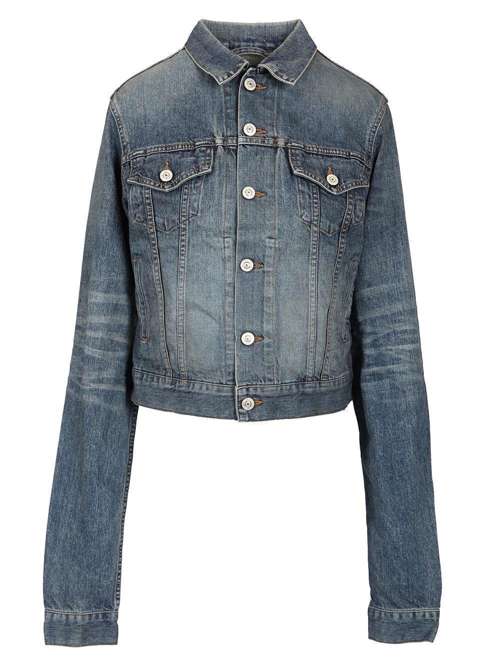 【関税・送料込み】Balenciaga Collared Button-up Denim Jacket