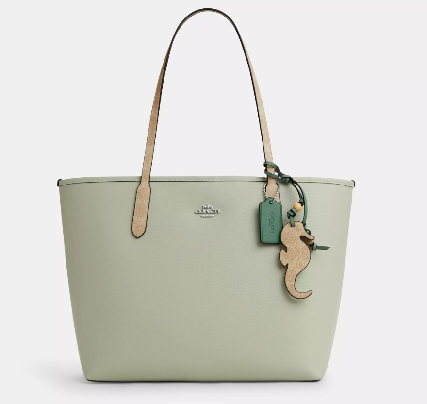 トートバッグ COACH City Tote Bag With Seahorse Charm CBH79