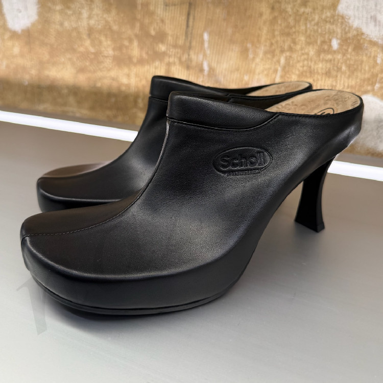 【送料込】25AW★BALENCIAGA★Scholl★レザーミュール