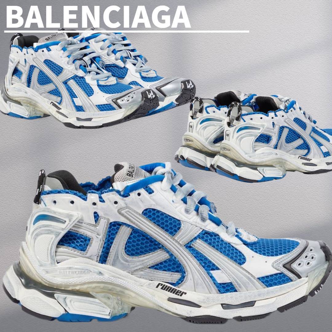39のみ★関税込【BALENCIAGA】Runner スニーカー Blue