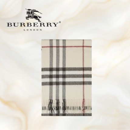 ［BURBERRY］バーバリー チェック カシミアスカーフ