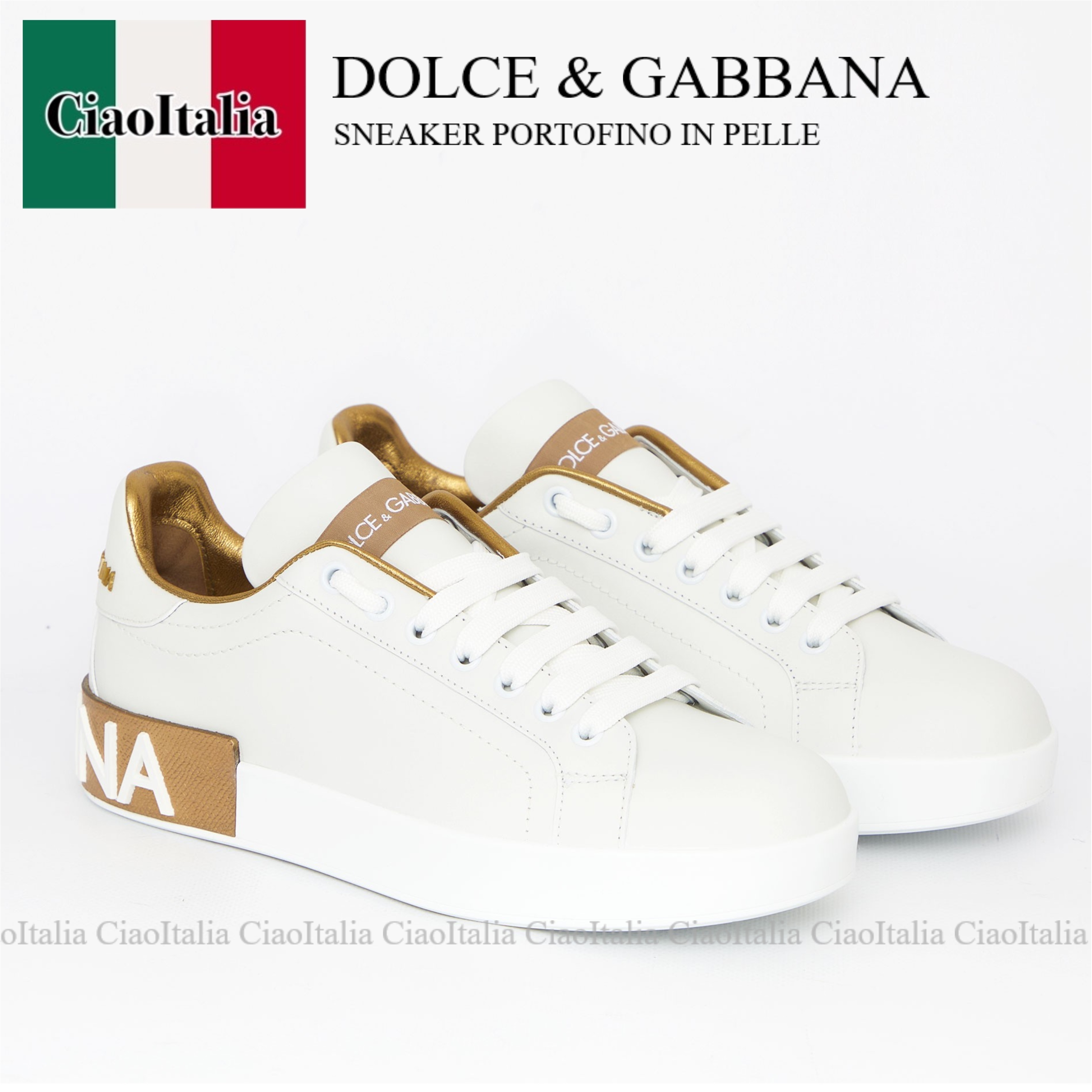 スニーカー Dolce & Gabbana Dolce Gabbana Sneaker Portofino In Pelle