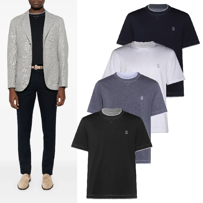 人気【Brunello Cucinelli】コットン Tシャツ
