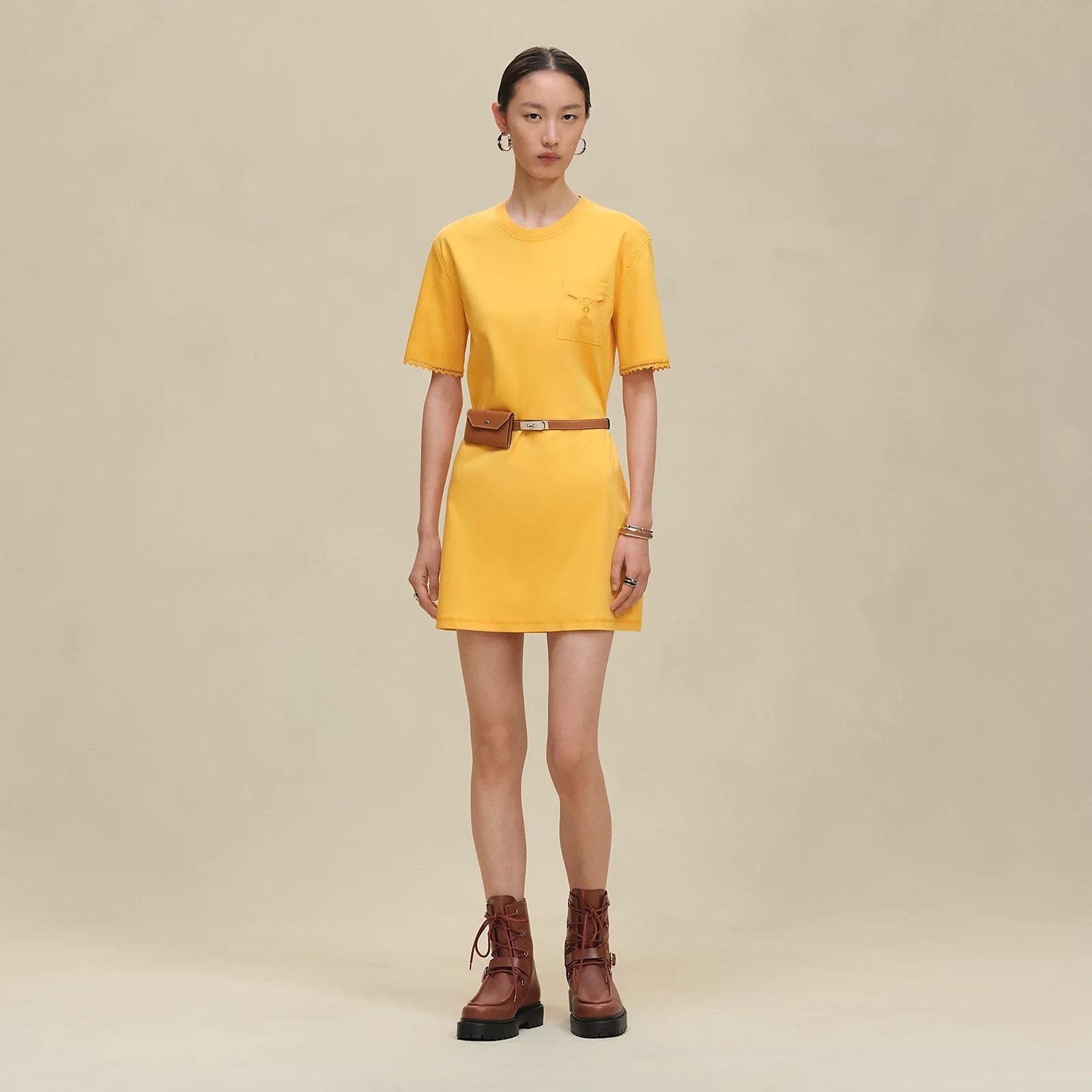 HERMES 25AW ドレス 《Palefroi/パルフロワ》コットン 直営店