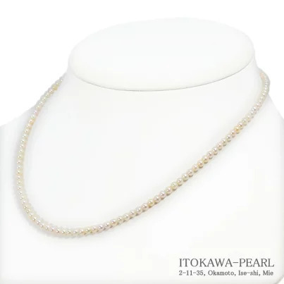 4042：あこや真珠ベビーパールネックレス＜3〜3.5mm＞N-12921