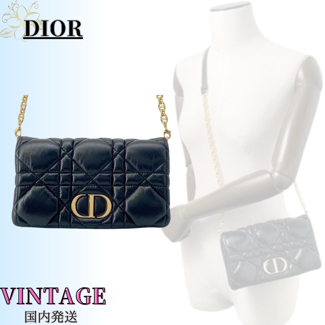 ◆希少◆VINTAGE【DIOR】Caro*マクロカナージュ*ミニバッグ