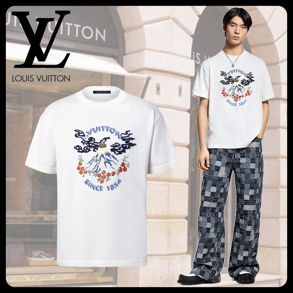 ★お洒落★【LOUIS VUITTON】メイル地 Tシャツ コットン100%