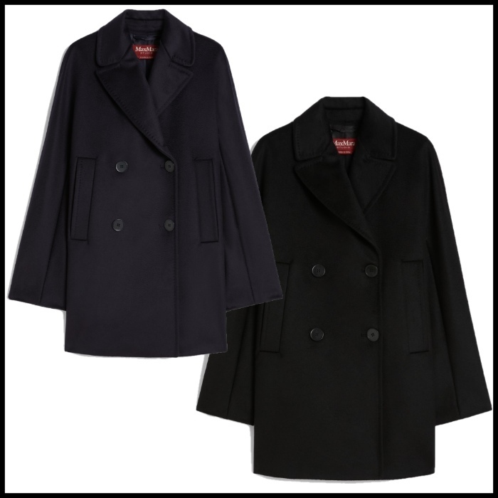MAXMARA STUDIO ダブルブレストウールピーコート SHEREE