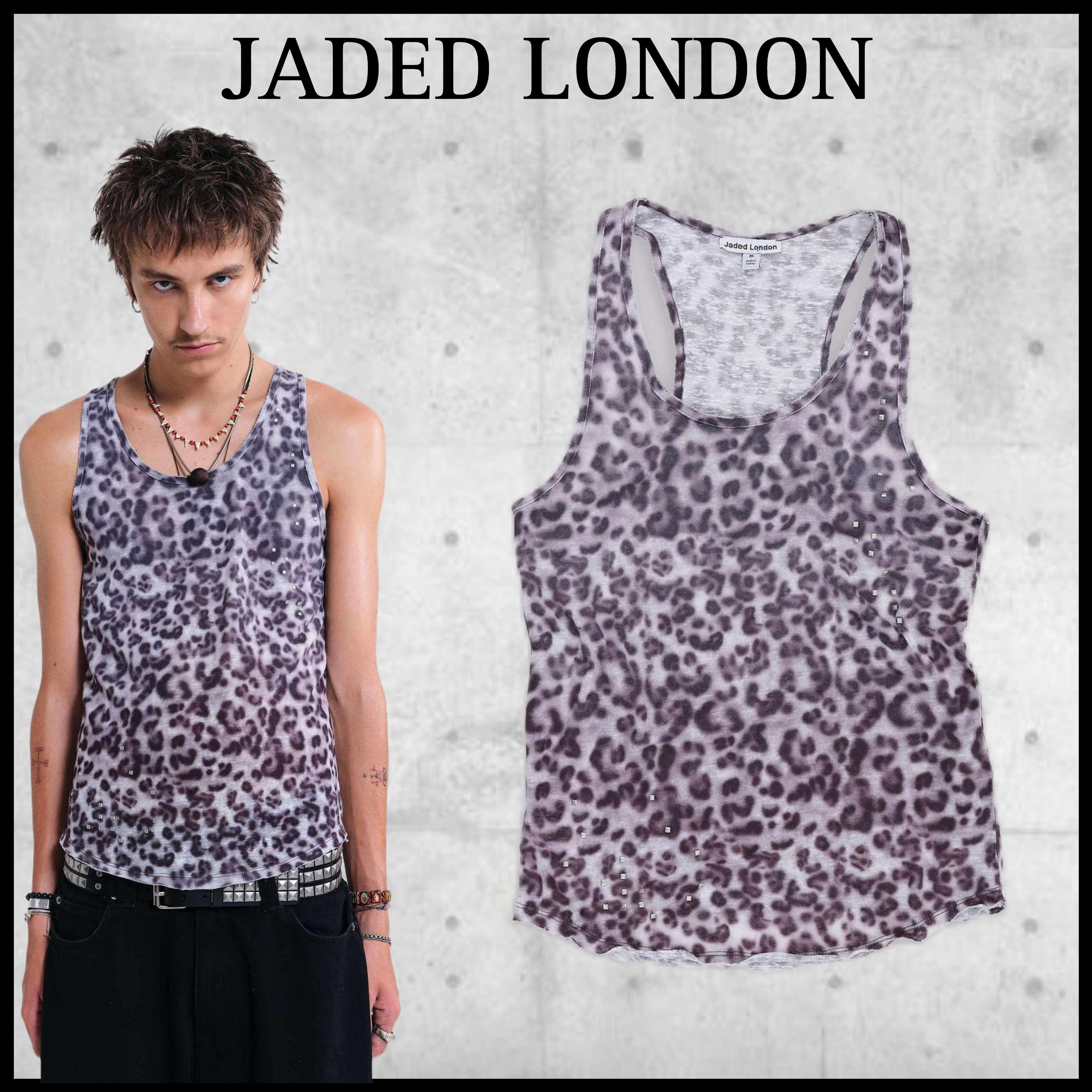 【JADED LONDON】送料関税込み Airbrush Leopard タンクトップ