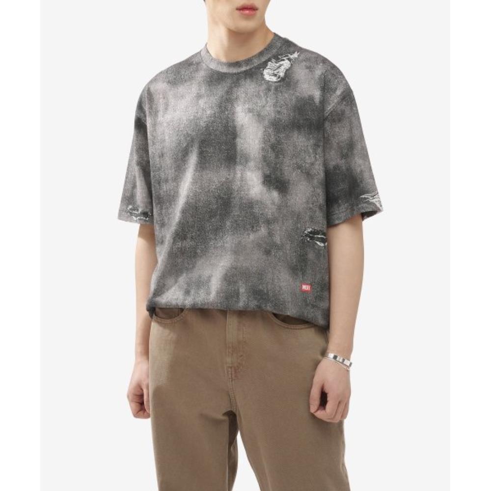 ★DIESEL★ T-Wash Short Sleeve T-Shirt Dark Grey A130350DQAQ