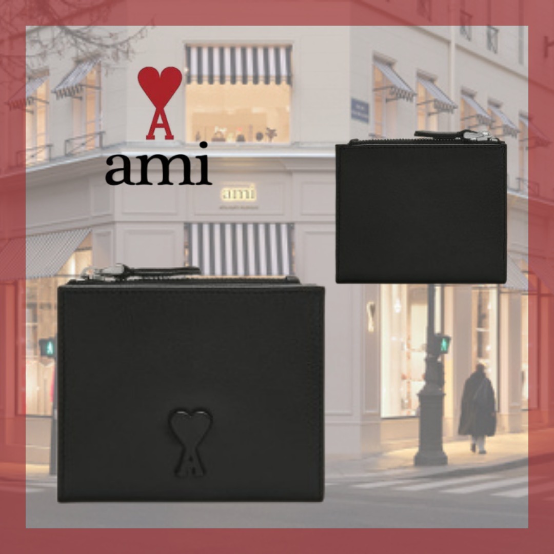 【Ami paris】フォールドウォレット USL201.AL0052.001 ブラック